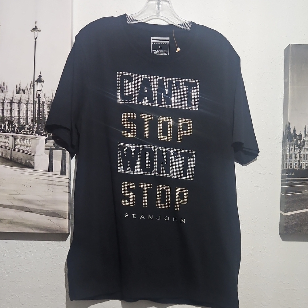 Sean John Black Graphic T-Shirt